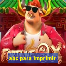 abc para imprimir